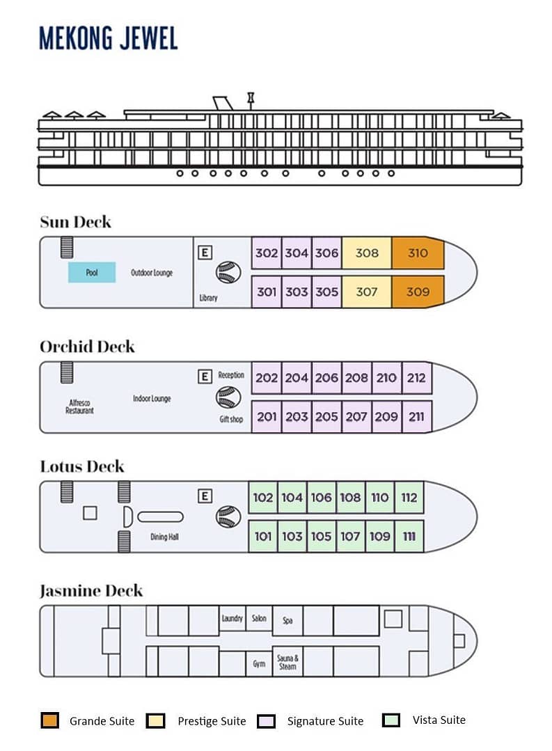 Mekong Jewel deck plan